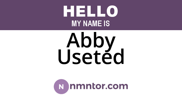 Abby Useted