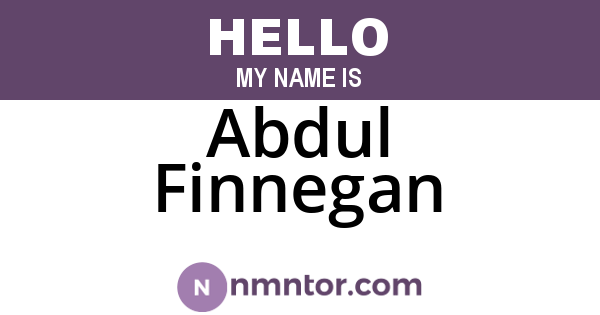Abdul Finnegan