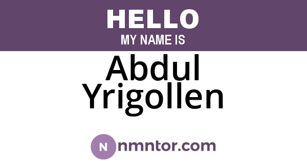 Abdul Yrigollen
