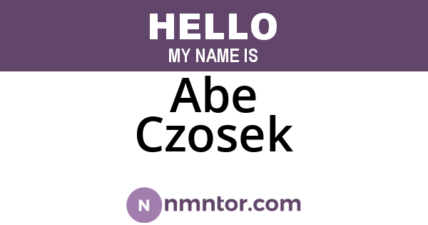 Abe Czosek