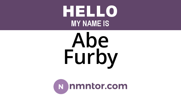 Abe Furby