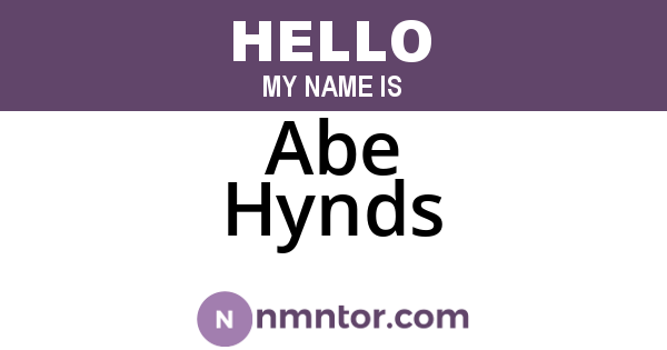 Abe Hynds