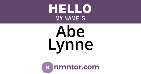 Abe Lynne