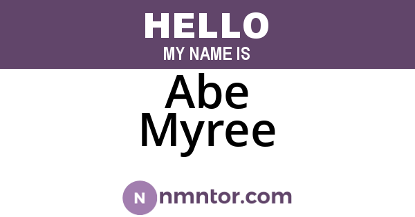 Abe Myree