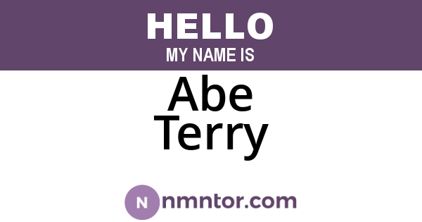Abe Terry
