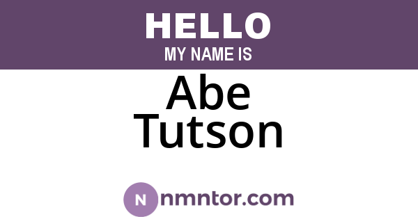Abe Tutson