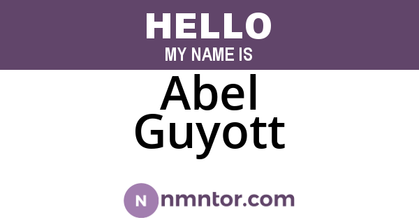 Abel Guyott