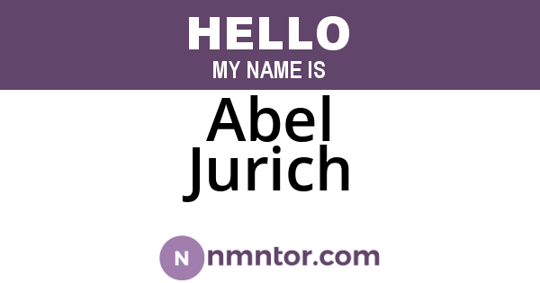 Abel Jurich