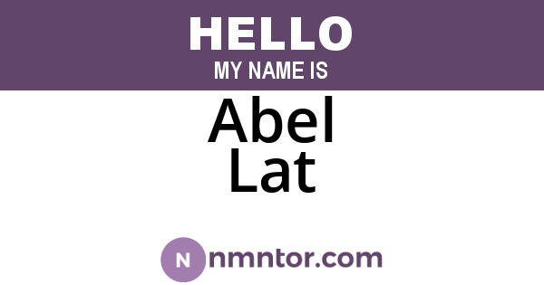 Abel Lat