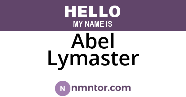 Abel Lymaster
