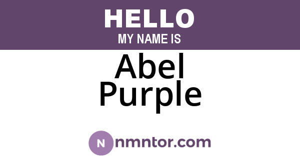 Abel Purple