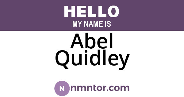 Abel Quidley