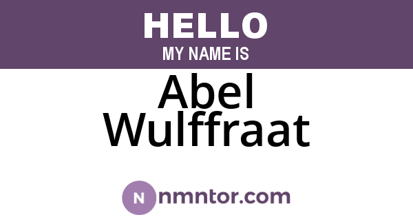 Abel Wulffraat