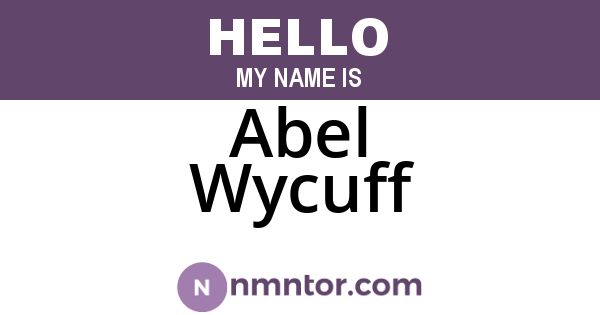Abel Wycuff