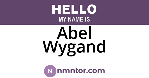 Abel Wygand