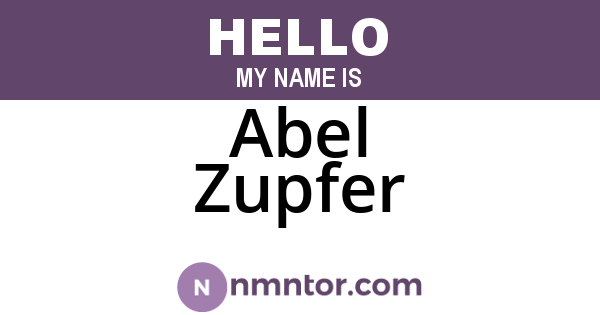 Abel Zupfer