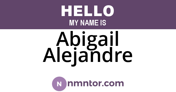 Abigail Alejandre