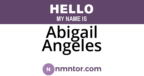 Abigail Angeles