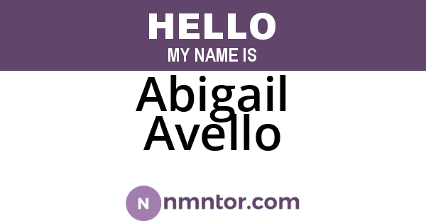 Abigail Avello