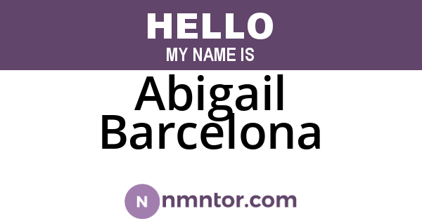 Abigail Barcelona
