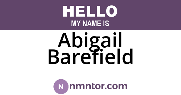 Abigail Barefield