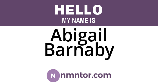 Abigail Barnaby