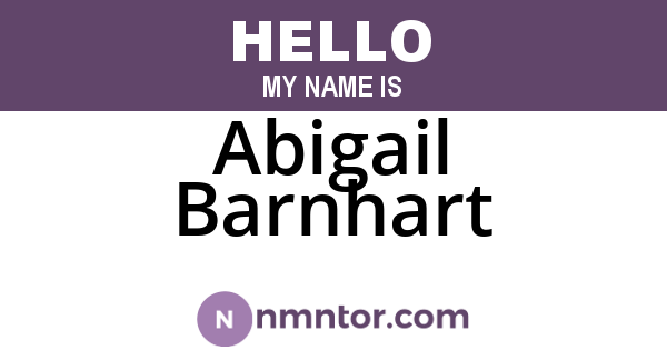 Abigail Barnhart