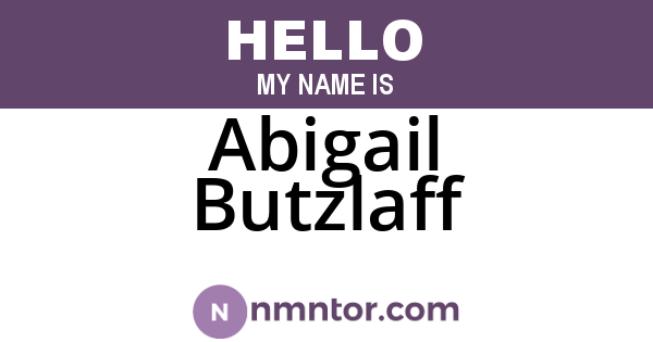 Abigail Butzlaff