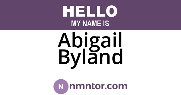 Abigail Byland