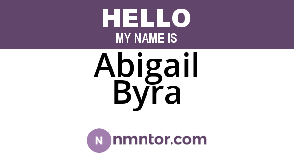 Abigail Byra