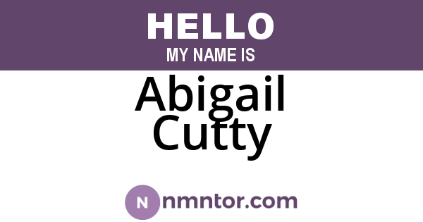 Abigail Cutty