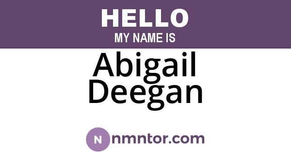 Abigail Deegan