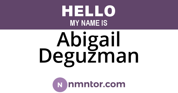 Abigail Deguzman