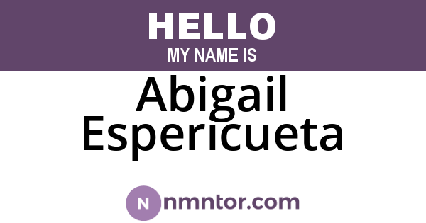 Abigail Espericueta