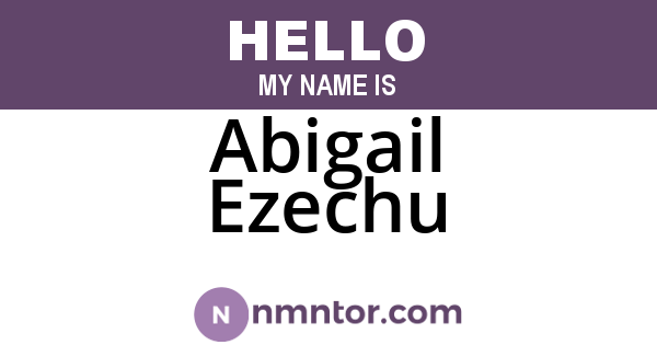 Abigail Ezechu