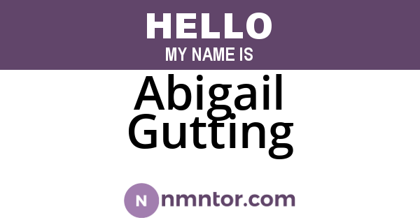 Abigail Gutting