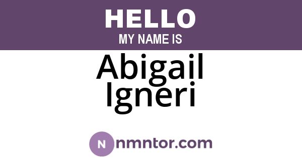 Abigail Igneri