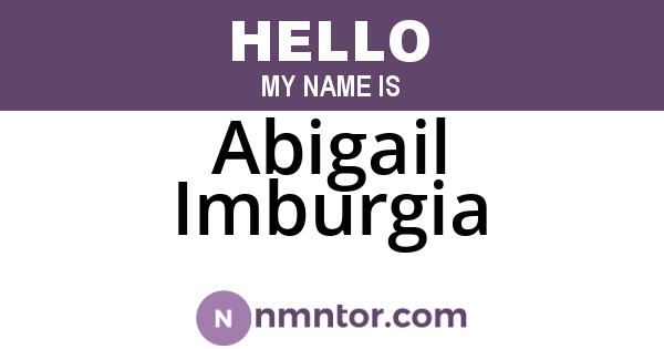 Abigail Imburgia