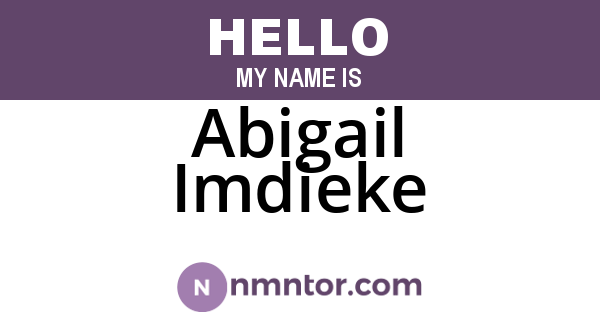 Abigail Imdieke