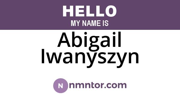 Abigail Iwanyszyn