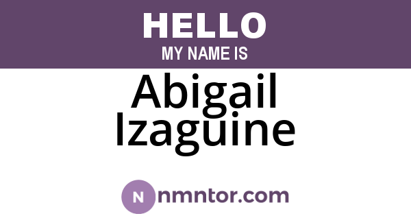 Abigail Izaguine
