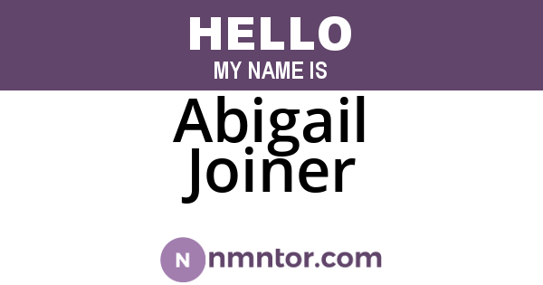 Abigail Joiner