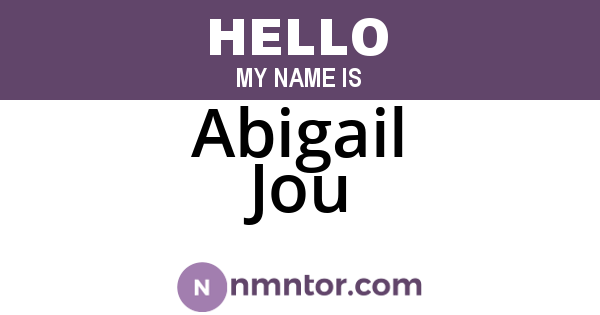 Abigail Jou