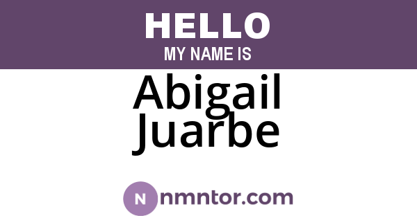 Abigail Juarbe