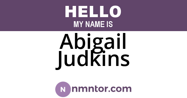 Abigail Judkins