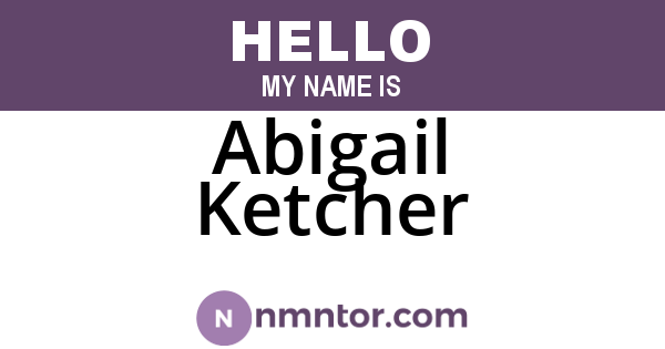 Abigail Ketcher
