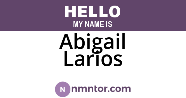 Abigail Larios