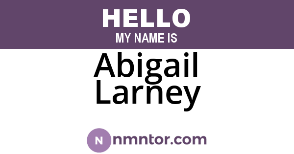 Abigail Larney
