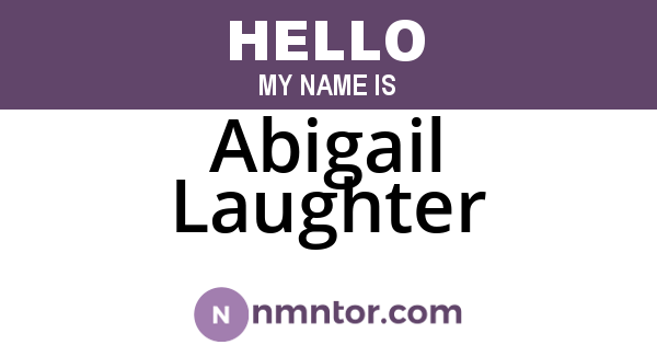 Abigail Laughter