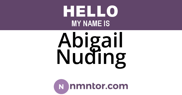 Abigail Nuding